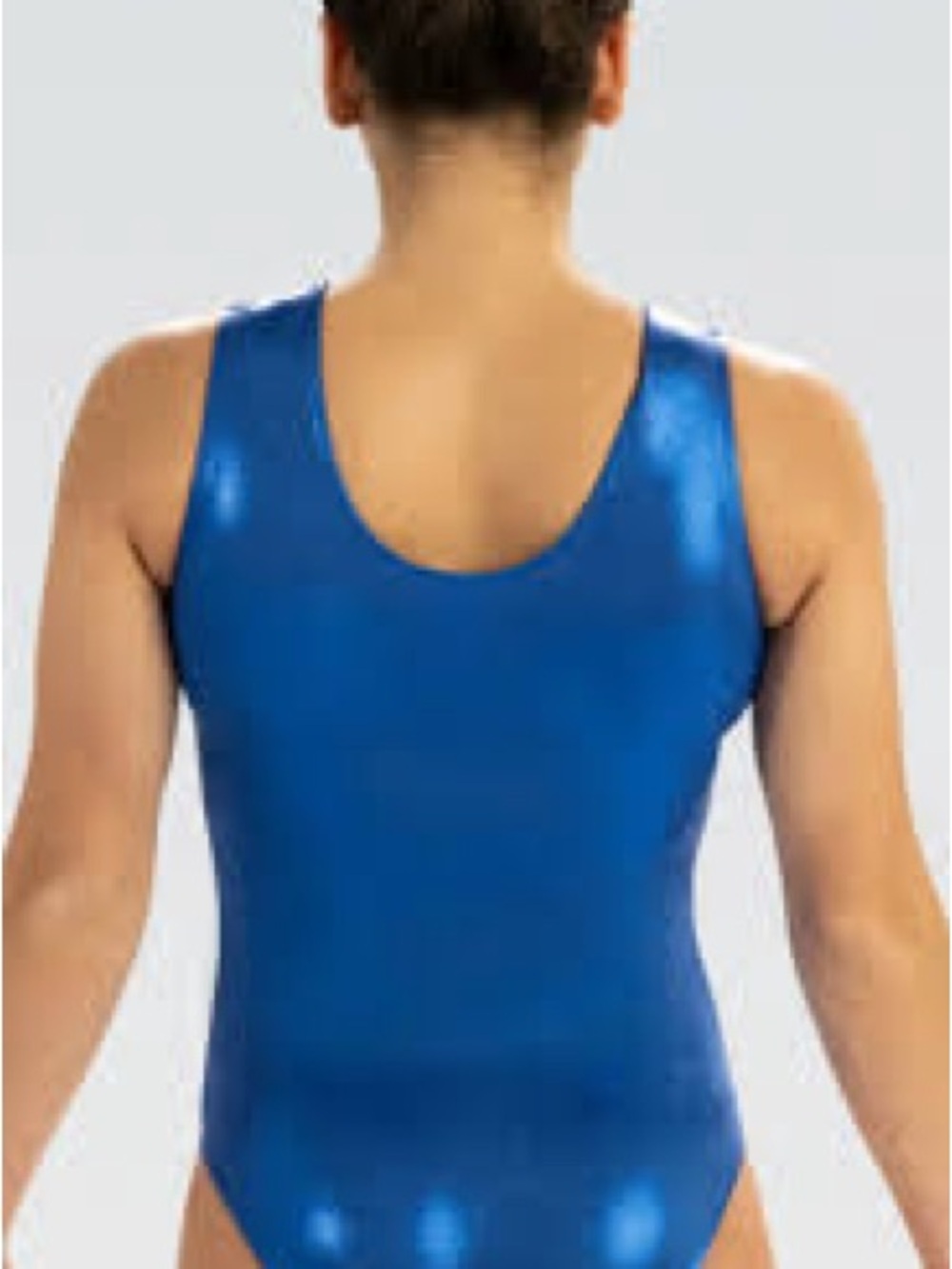 UCLA Girls Gold Metallic Spray Leotard with Sequins